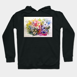 White flowers Hoodie